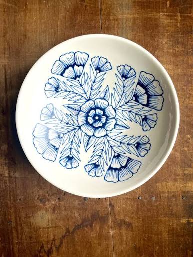 Hand-painted porcelain bowl
