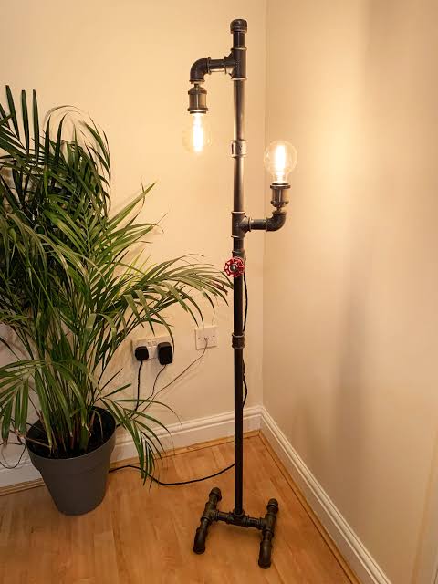 Industrial floor lamp